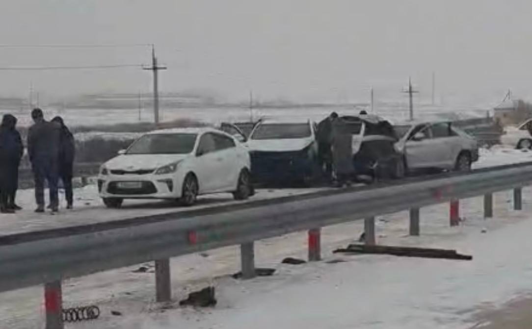 Массовое ДТП в Акмолинской области: есть погибший